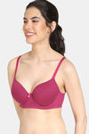 Zivame Padded Wired 3/4Th Coverage T-Shirt Bra - Raspberrry Radiance — thumbnail 4